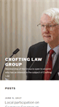 Mobile Screenshot of croftinglawgroup.org